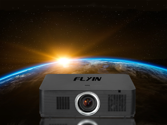 फ्लाईन-K1200U 12000 Ansi Lumens WUXGA 3LCD लेजर प्रोजेक्टर 1.8x इलेक्ट्रिक ज़ूम HDBaseT बड़े स्थल सभागार के लिए