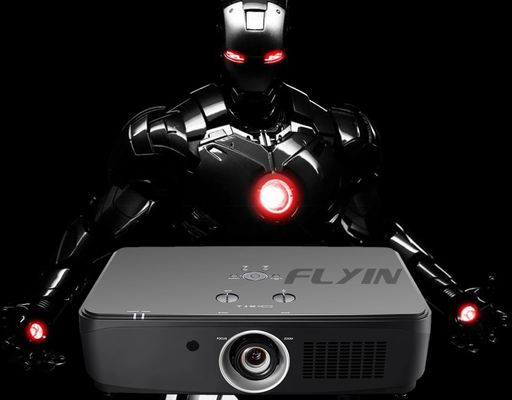 आउटडोर शिक्षा FLYIN 7100Lumens 3LCD 4K लेजर प्रोजेक्टर उच्च संकल्प चमक और अंतर्निहित स्पीकर के साथ