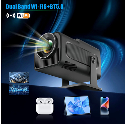 FLYIN HY320MINI 4K अल्ट्रा एचडी 3D पोर्टेबल शॉर्ट थ्रो प्रोजेक्टर और होम थिएटर और सिनेमा उपयोग के लिए प्रस्तुति उपकरण