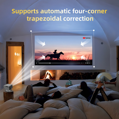 FLYIN P20 प्रो 4K 350Lms 1080P फुल एचडी प्रोजेक्टर ऑटो फोकस लेंस एलसीडी लैंप एंड्रॉयड 13 एयरप्ले पोर्टेबल होम थिएटर उपयोग