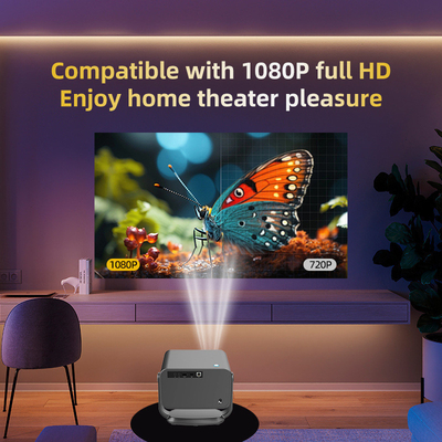 FLYIN P20 प्रो 4K 350Lms 1080P फुल एचडी प्रोजेक्टर ऑटो फोकस लेंस एलसीडी लैंप एंड्रॉयड 13 एयरप्ले पोर्टेबल होम थिएटर उपयोग