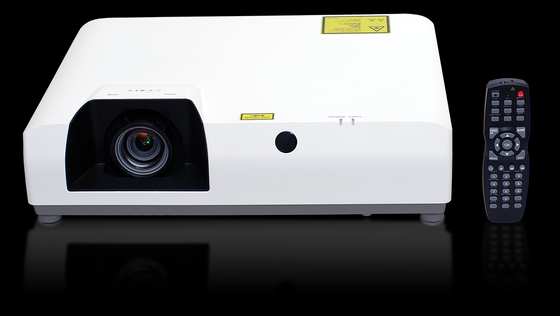 फ्लाईन-ई7यू 7500 लुमेन WUXGA 3LCD लेजर प्रोजेक्टर 1.6x ज़ूम 5000000:1 कंट्रास्ट 4K बड़े स्थान चर्च शिक्षा के लिए