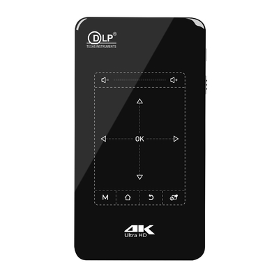पूर्ण HD 4k 1080P DLP पिको पॉकेट प्रोजेक्टर स्मार्ट मोबाइल Android