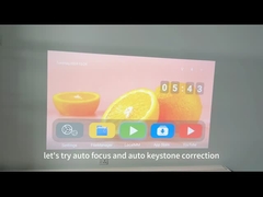 फ्लाइन एलसीडी एलईडी लैंप एंड्रॉयड प्रोजेक्टर अंतर्निहित स्टीरियो स्पीकर यूएस यूरो प्लग